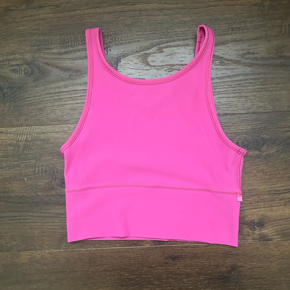 Lululemon sonic pink power pivot tank top